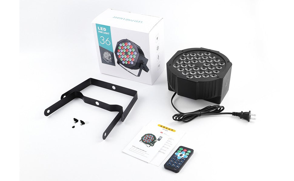 U`King 4PCS Par Lights Stage Light With 36LED RGB Uplight DMX Control Stage Lighting Indoor For DJ Disco Christmas Wedding Party
