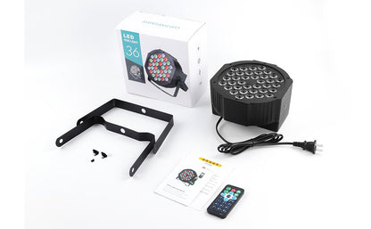 U`King 4PCS Par Lights Stage Light With 36LED RGB Uplight DMX Control Stage Lighting Indoor For DJ Disco Christmas Wedding Party