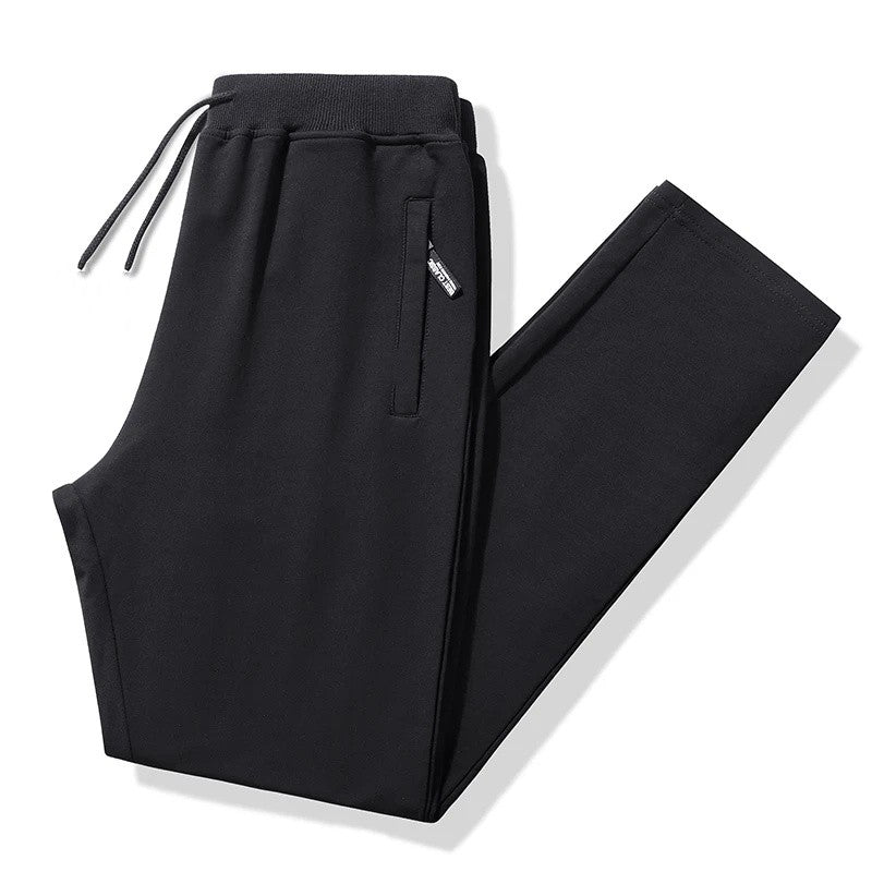Men's Casual Pants Plus Size 110-180KG Stretch Slim Fit Elastic Waist Jogger Pants 1XL-7XL Classic Black Trousers Male Clothing