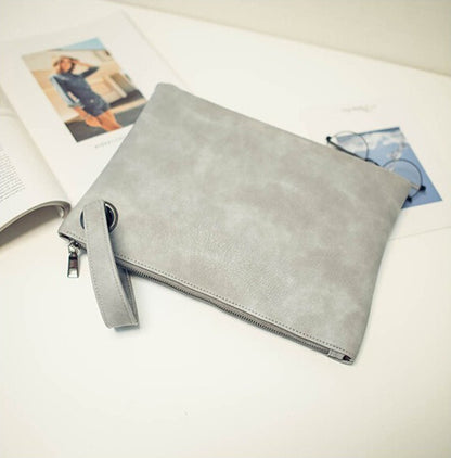 Fashion solid women's clutch bag leather women envelope bag clutch pu leather bag female Clutches sac Immediately shipping