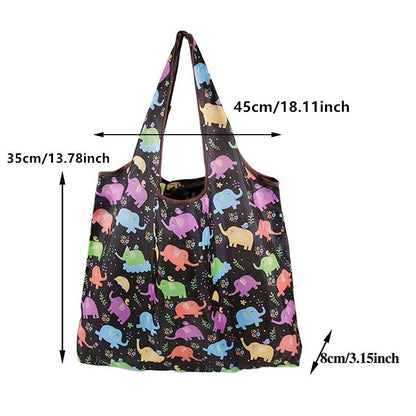 Reusable Shopping Bags Women Foldable Tote Bag Portable Cloth Eco Grocery Bag Folding Large Capacity Fruit Vegetable Handbags