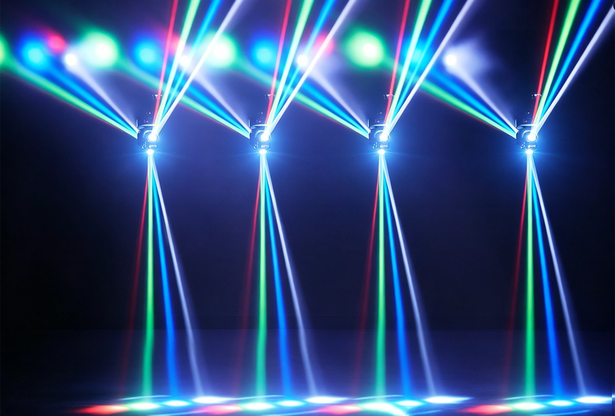 Mini Moving Head Light DMX Sound Control Remote for Disco DJ Strong Beam Wedding Event Lighting Home Party Decoration