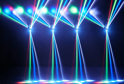 Mini Moving Head Light DMX Sound Control Remote for Disco DJ Strong Beam Wedding Event Lighting Home Party Decoration