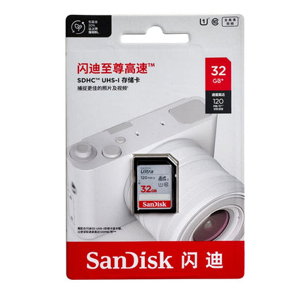 Cartão SD SanDisk 32 GB SDHC 64 GB 128 GB 256 GB Cartão SDXC Cartões de memória C10 Velocidade de leitura de até 200 MB/s U3 V30 Cartões Flash 4K UHD para Câmera