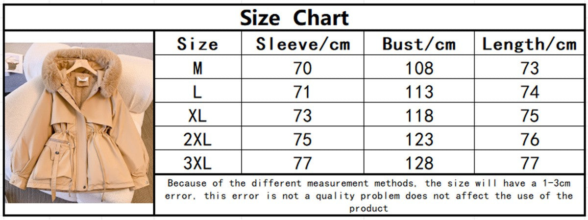 Women Autumn Winter Fashion Coats Korean Hooded Drawstring Padded Jackets Solid Female Casual Street Outfit Coat Zip Up Parkas