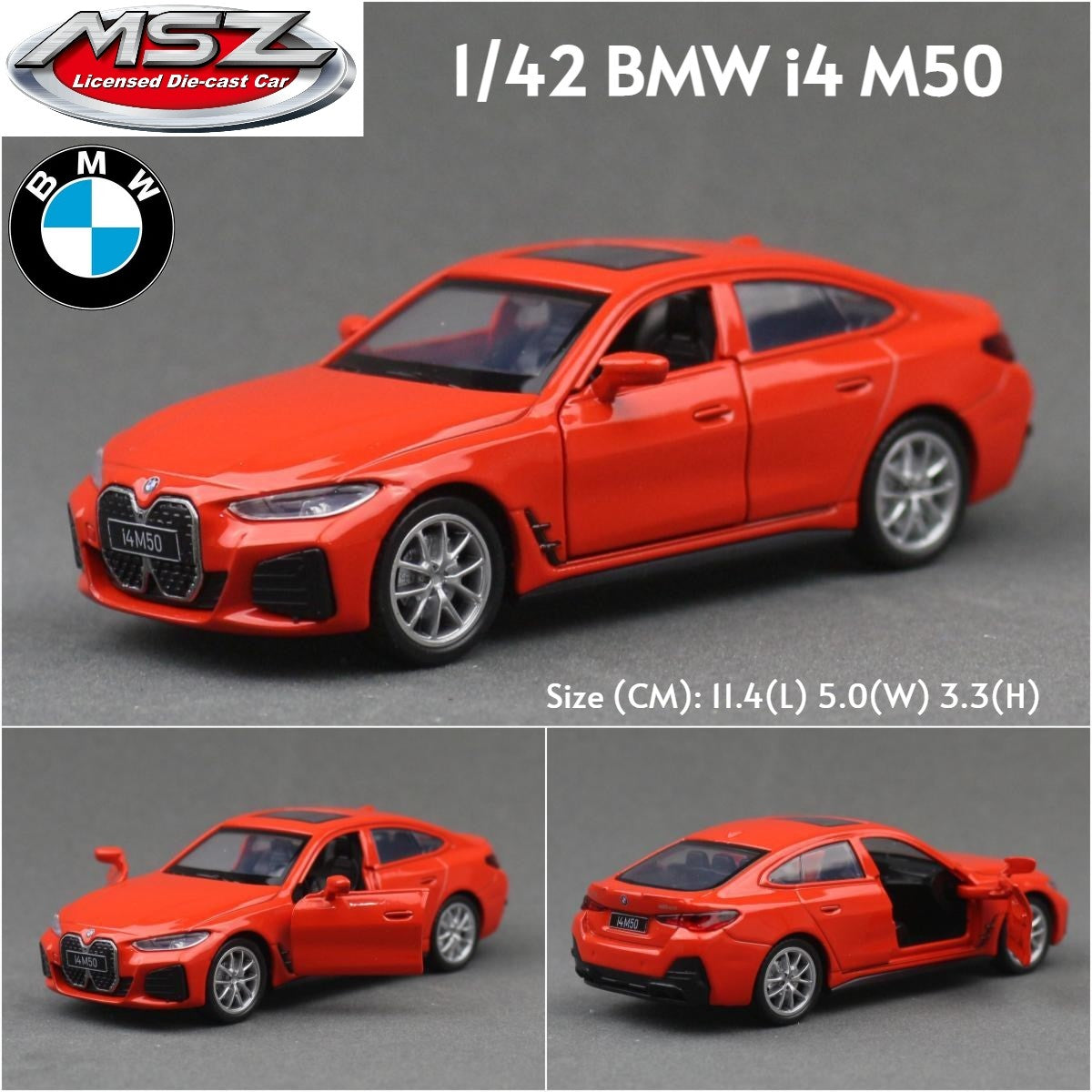 MSZ 1/43 BMW M3 M4 X6 X7 Mini Cooper SUV Carro Esportivo de Corrida Brinquedo Modelo Diecast Metal Miniatura Coleção de Fricção Presente Infantil