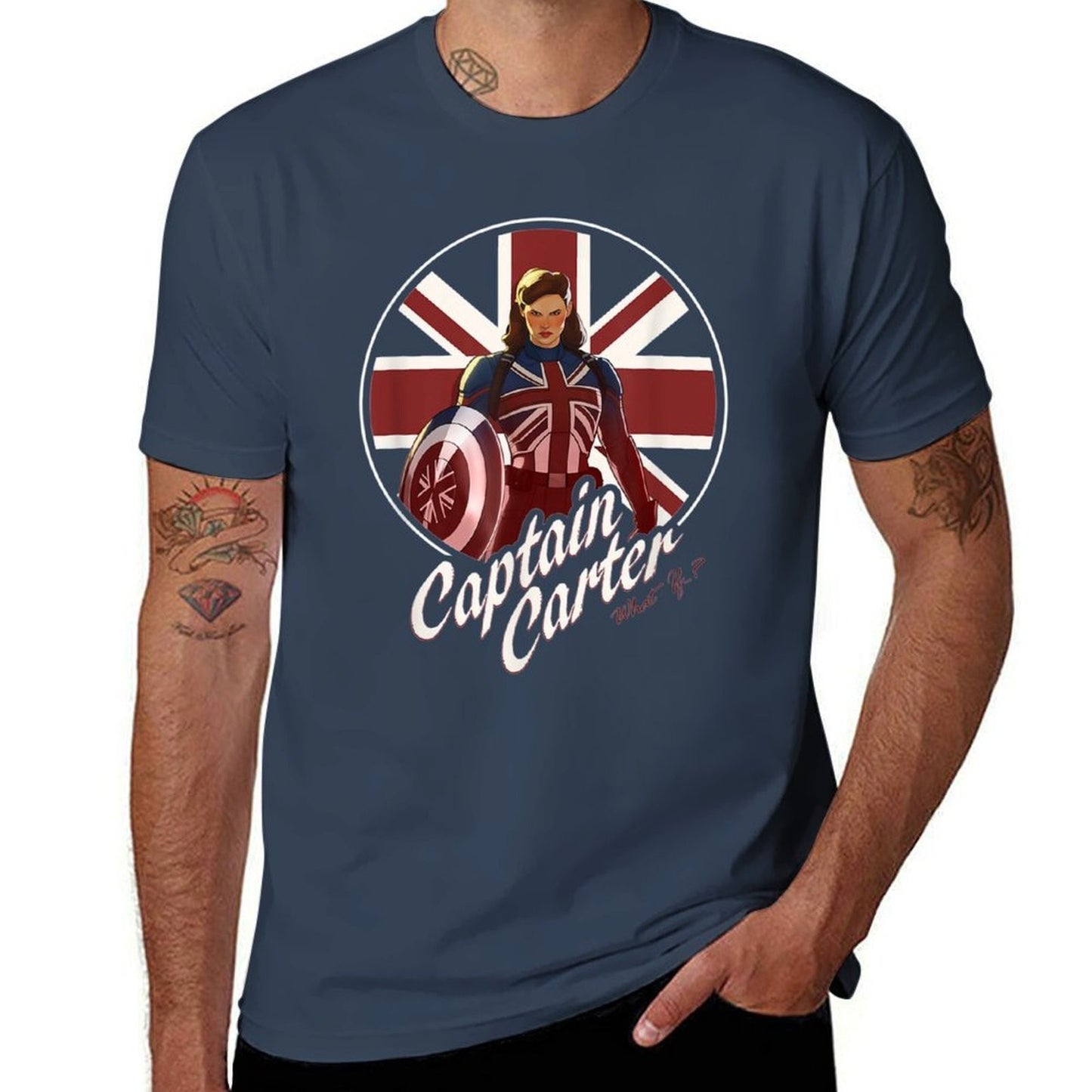 Captain Carter British Flag T-Shirt t shirt man plain man t shirt designer T-Shirt