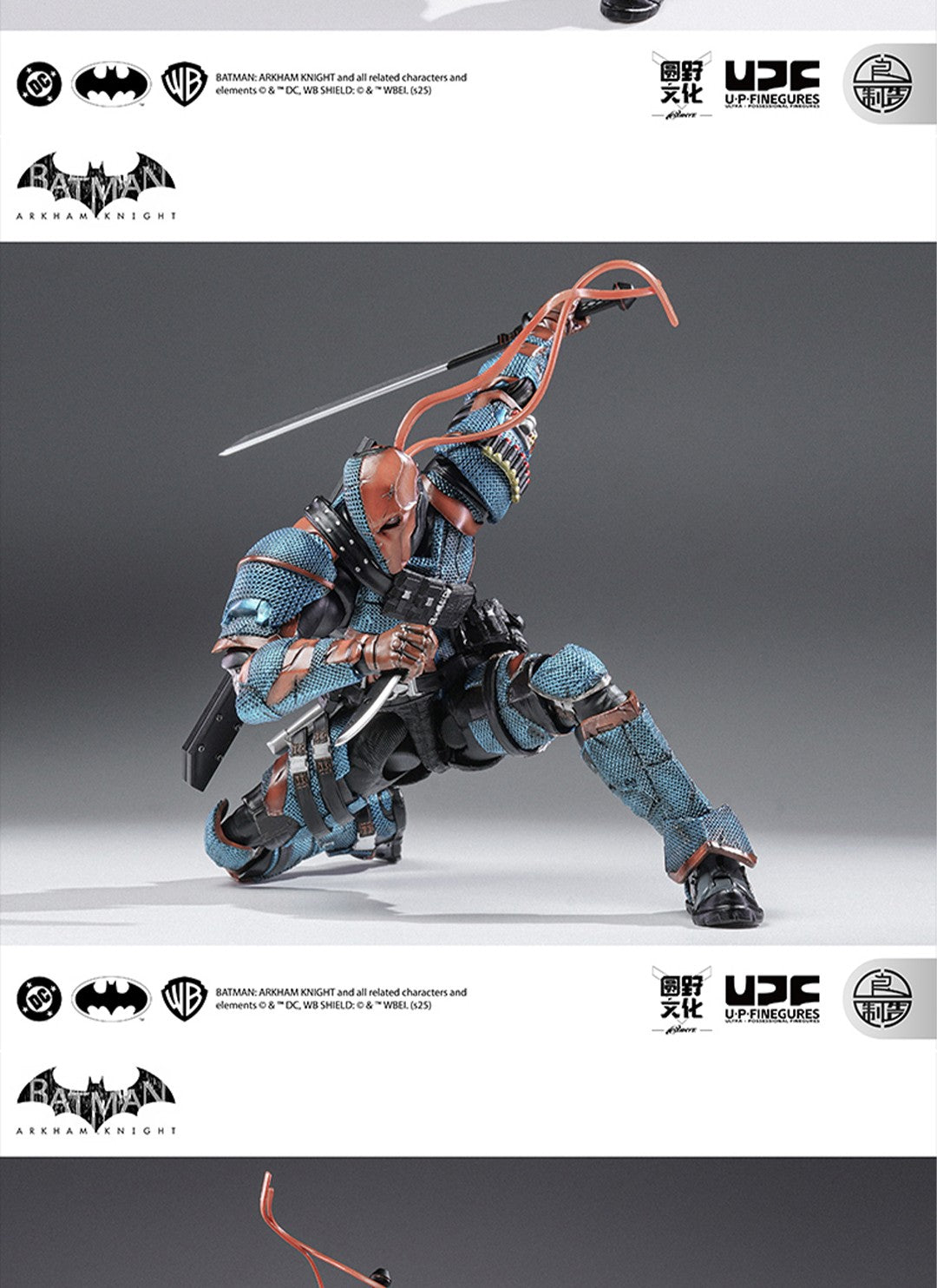 Em estoque Lpzz Dc002 Deathstroke Arkham Knight Batman Boneco de Ação Brinquedo Colecionável de Presente
