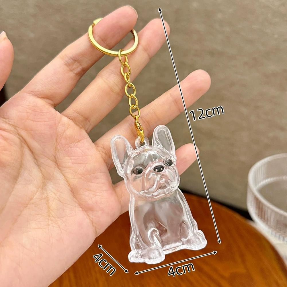 Dog Hair Collection Pendant Hair Storage Box Charm Pet Cute Keychains Clear Plastic Pet Hair Capsule Souvenirs DIY Gifts