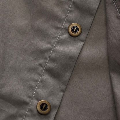 2025 New Fashion Men's Short Sleeve Safari Shirt Tops Summer 100% Cotton Solid Color Casual Cargo Work Shirts with Pocket
