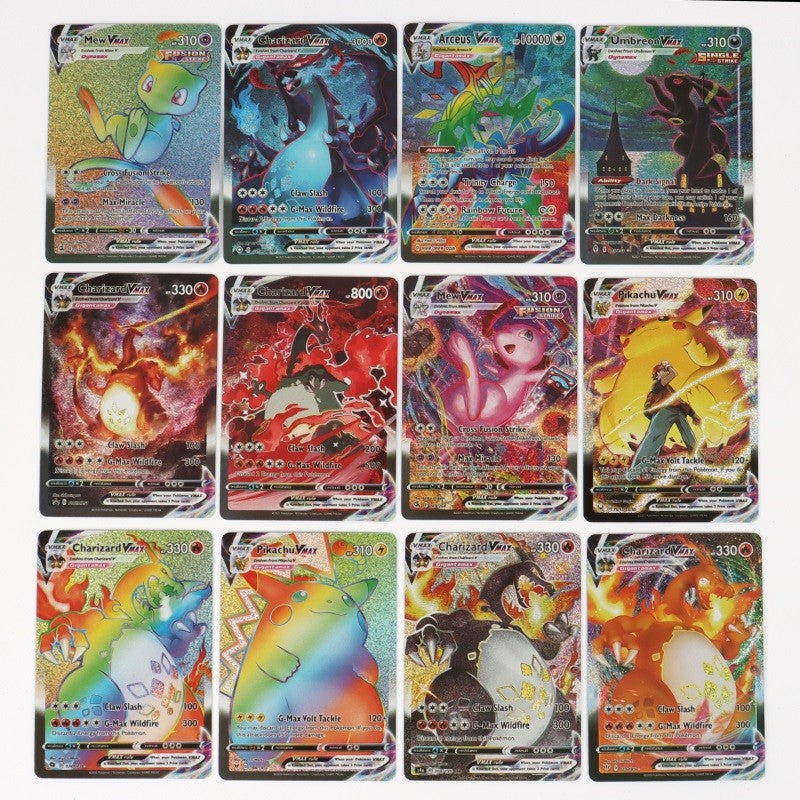 New Holographic Pokemon Cards Scarlet Violet 80Vmax 20EX English Letter Pokemon trading card Kids Gift