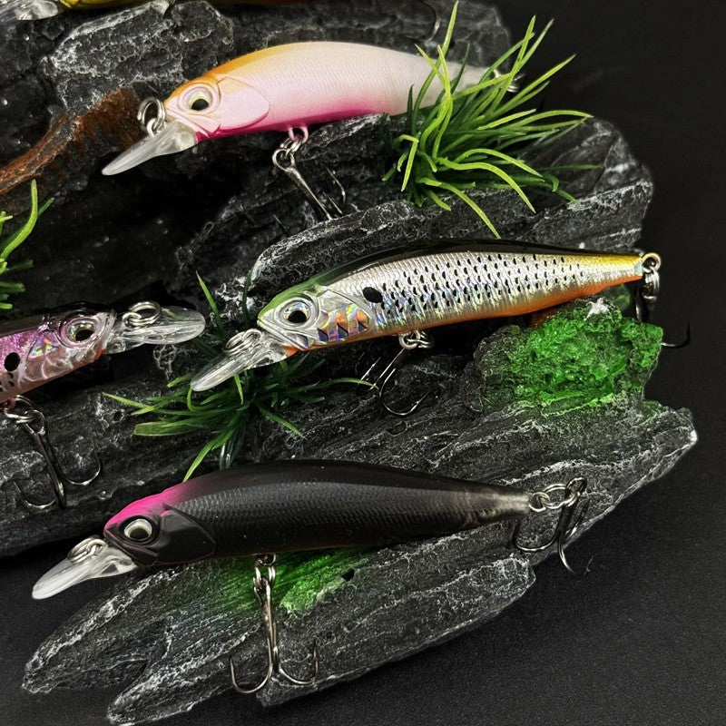 Isca de Pesca Suspend UV Minnow 5g 63mm Rozante 63SP Jerkbait Isca para Truta Baixo Água Salgada Twitch Jerk Retrieve Isca Artificial Rígida
