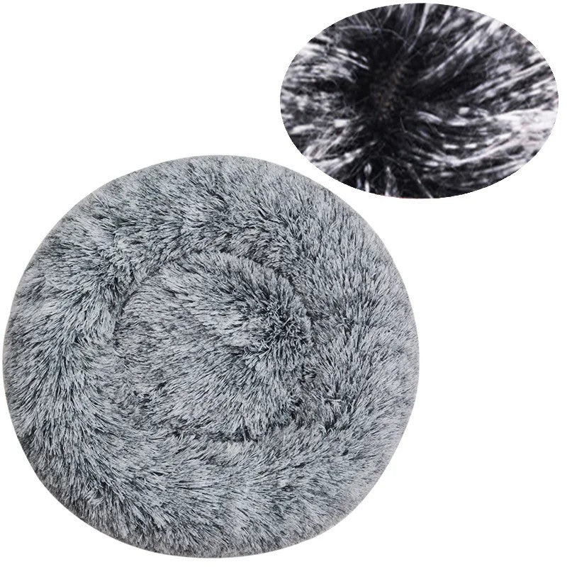 40-90cm 6 Sizes Round Pet Bed for Large Dog Bed Super Soft Cat Bed Plush Dog House for Medium Dog House Winter Warm Sleeping