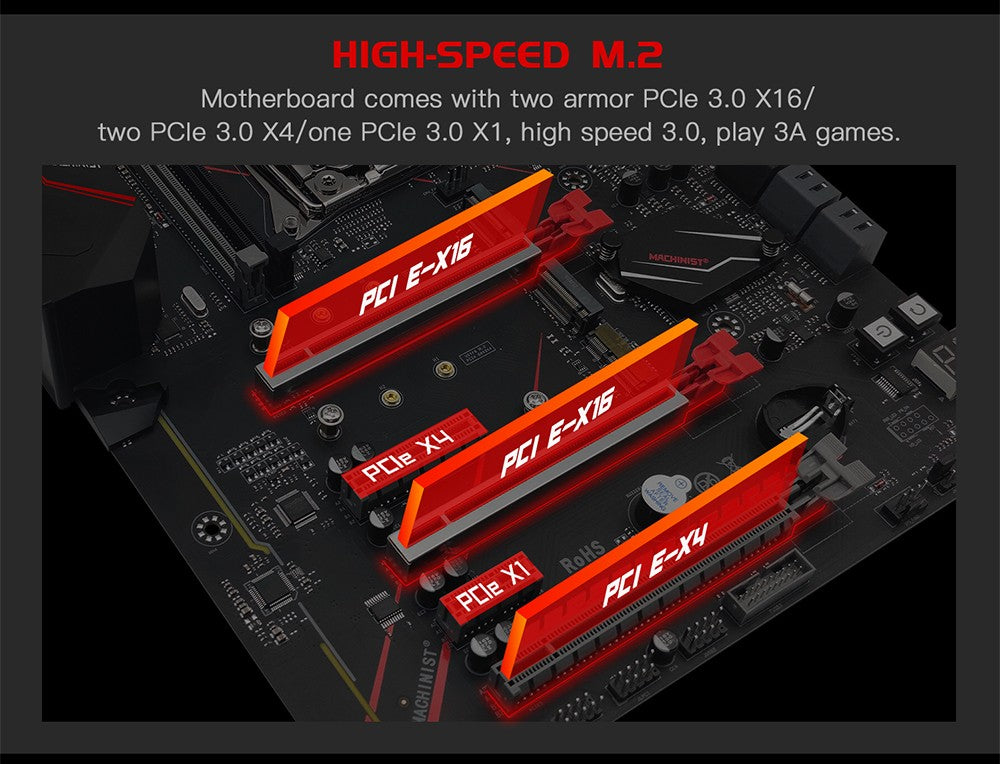 Conjunto de placa-mãe MACHINIST X99 MR9A PRO MAX LGA2011-3 CPU Xeon E5 2690 V3 e kit de memória DDR4 32GB NVME M.2 SATA Quatro canais