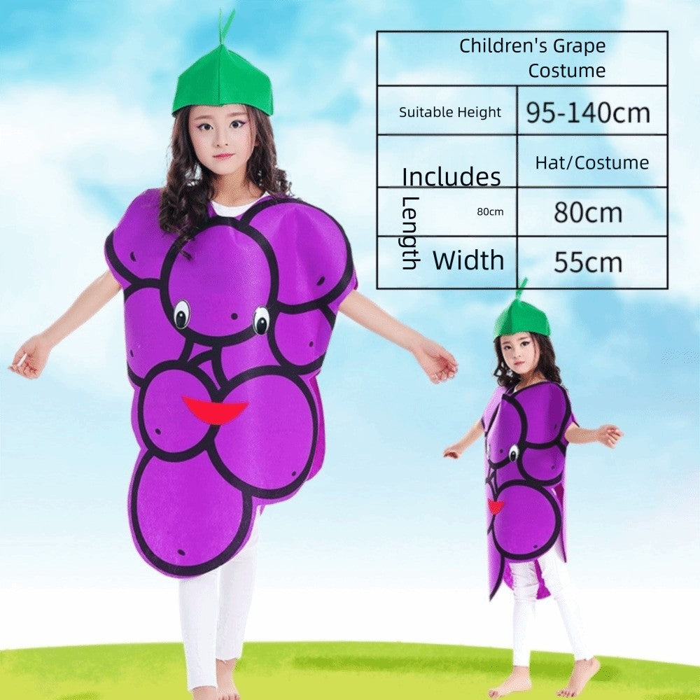 Fruit Fruit Vegetable Cosplay Costume Portable Cosplay Dance Performance Costumes 90-140CM Performances Cos Clothing