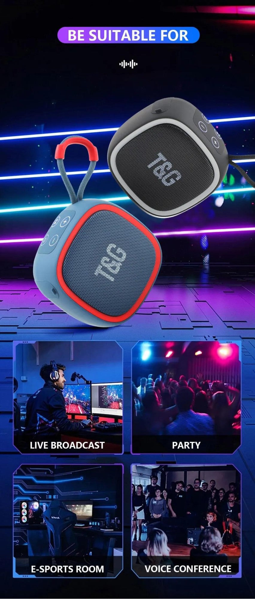 Wireless Bluetooth Speaker Portable Mini Radio FM Waterproof Small Subwoofer Sound Box Music Woofer Computer PC AUX Caixa De Som