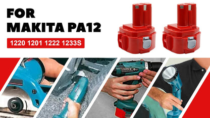 Bateria Recarregável para Ferramentas Elétricas Ni-MH 12V 5000mAh, Perfeita para Makita PA12, 1223, 1235, 6270D, 6271D, 6317D, 6227D