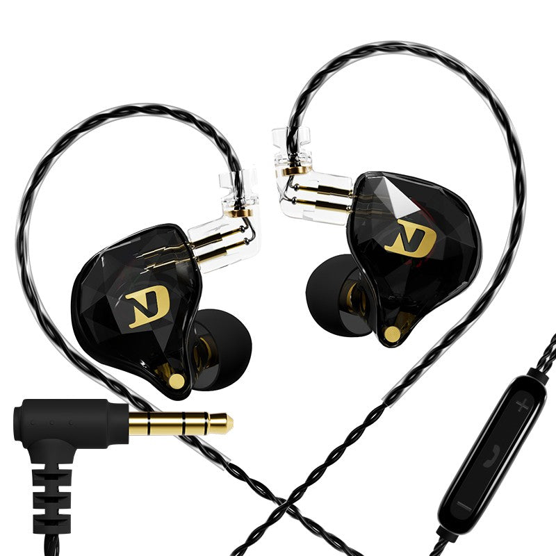 ND NX2 HIFI Earphones Dynamic Stereo Heavy Bass In Ear Monitor Earphone Game Sport Noise Cancelling Headset Detachable Cable
