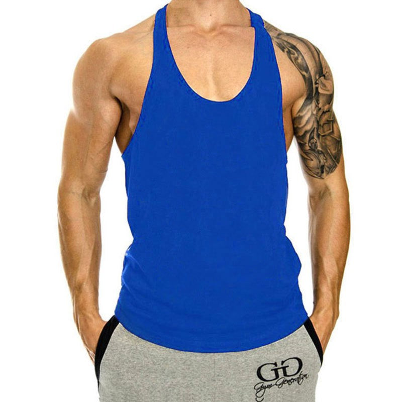 Men Cotton Tank Tops Quick Dry Gym Vest Male Bodybuilding Sleeveless Shirt Elastic Basketball Singlet Gym t-Shirt Man Clothing