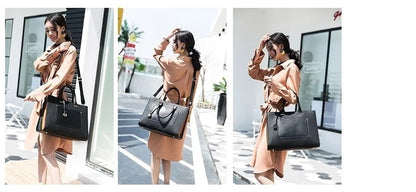 MOTAORA 2025 New Women Handbag Fashion Leather Shoulder Bag Ladies Large Capacity Messenger Bags Laptop Bag For 14" Macbook Air