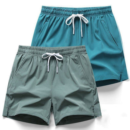 Men's Summer Sports Running Shorts Swim Trunks Quick Dry Shorts Breathable Drawstring With Pockets For Surfing Beach