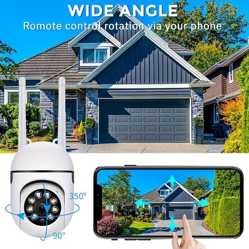 Ease Life APP Wireless 1080P HD Indoor/Outdoor WiFi Security Camera, Color Night Vision, 2-Way Audio, 360° Pan/Tilt/Zoom