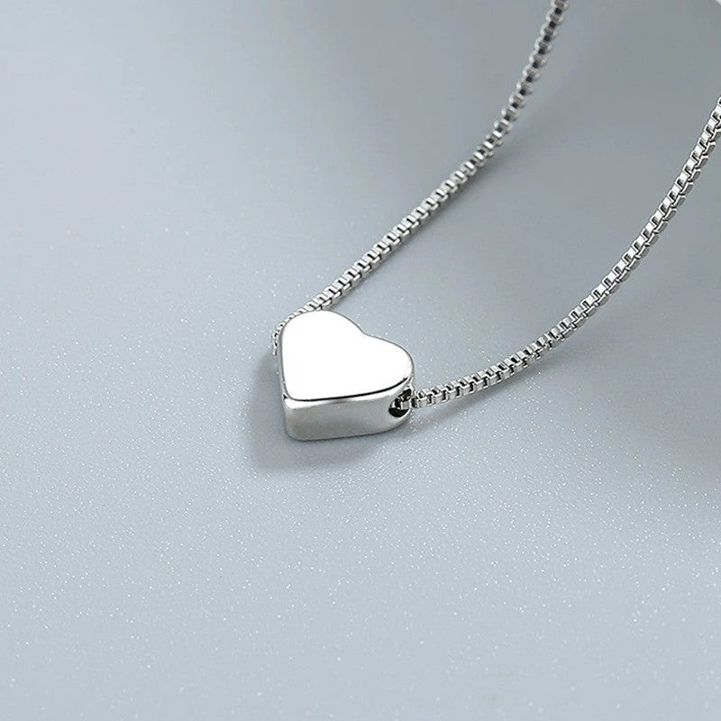 2Pcs/Set Simple Puzzle Heart Matching Pendant Couple Matching Necklace Couple Good Friends Ladies Men Hip Hop Sweater Chain