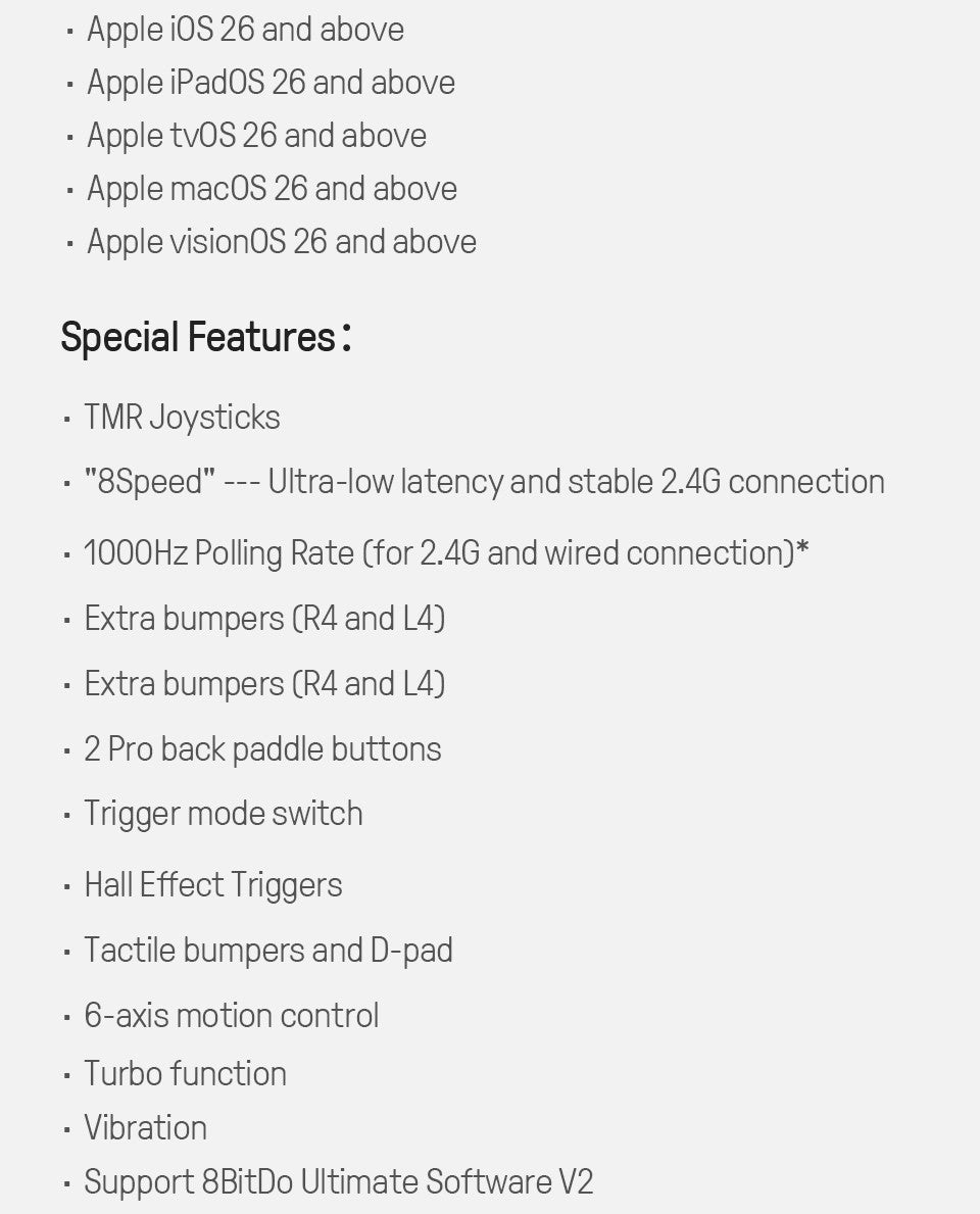 8BitDo Ultimate 2 Wireless Gaming Controller for PC & Android with TMR Joysticks, Switchable Triggers, Motion Control, 8Speed