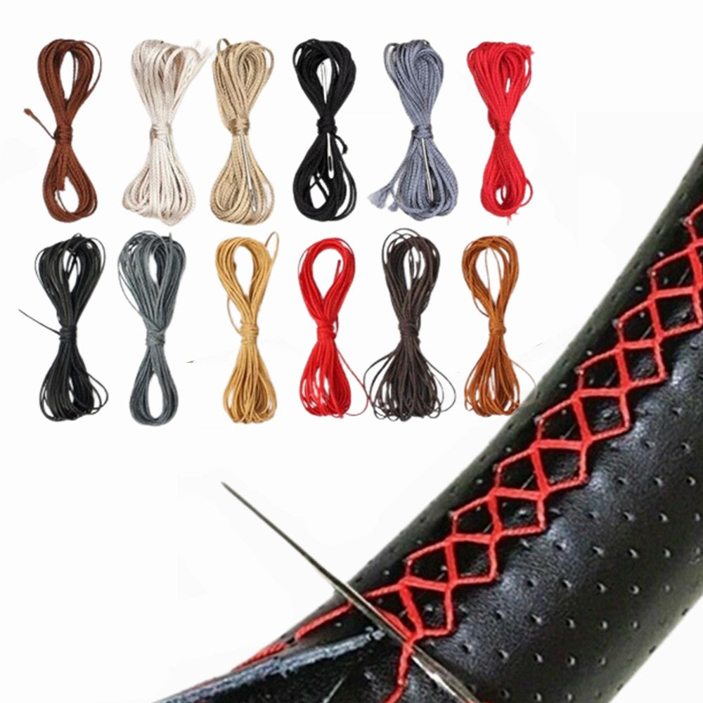 Needle and Thread Set For Car Steering Wheel Cover Hand Braiding DIY Kit