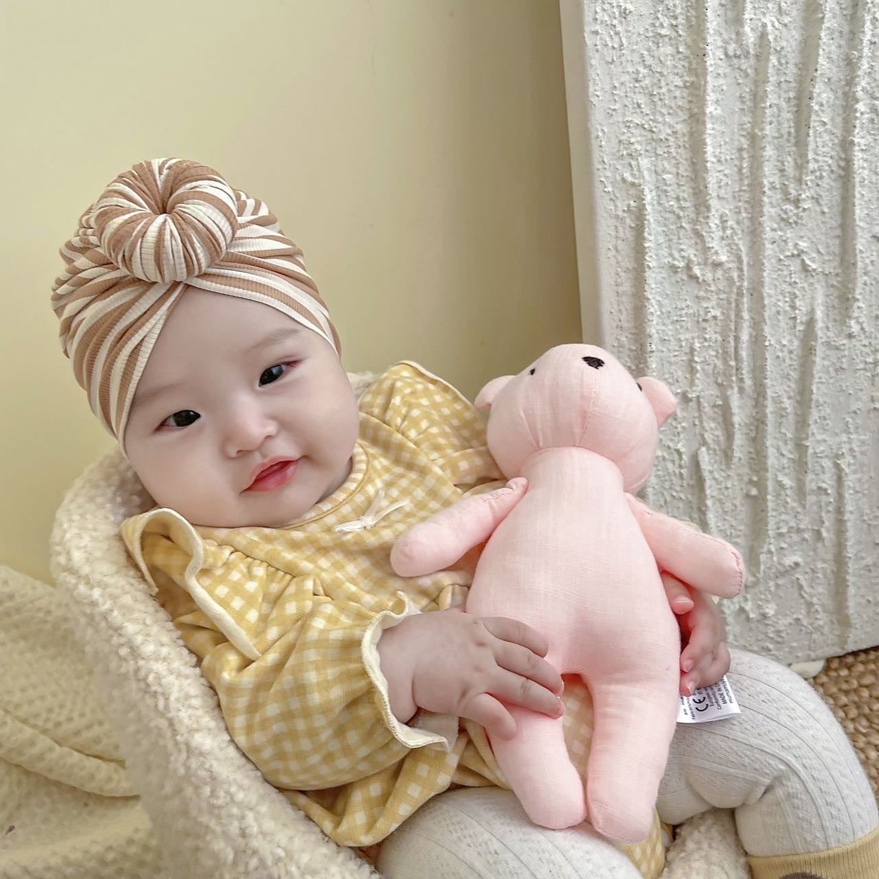 2024 New Little Bear Cloth Art Doll Cute and Creative Cloth Doll Doll Doll Adorable Baby Comfort Toy