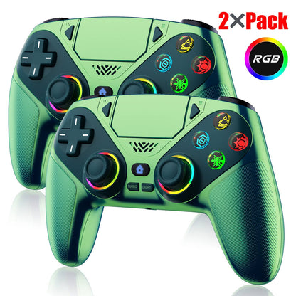 RGB Light Controller For PlayStation 5/PS5 Pro/Slim/PC Wireless Gamepad Marco/Turbo NO Drift Hall Effect Gaming Control Joystick