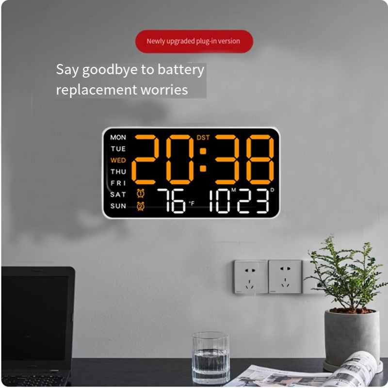 New Digital LED Alarm Clock Desktop Clock Time and Temperature Display Multifunctional Clock Modern Decorative LED