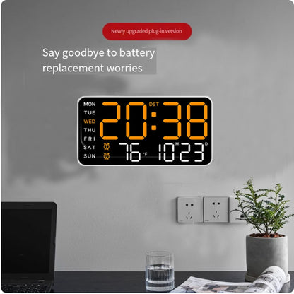 New Digital LED Alarm Clock Desktop Clock Time and Temperature Display Multifunctional Clock Modern Decorative LED
