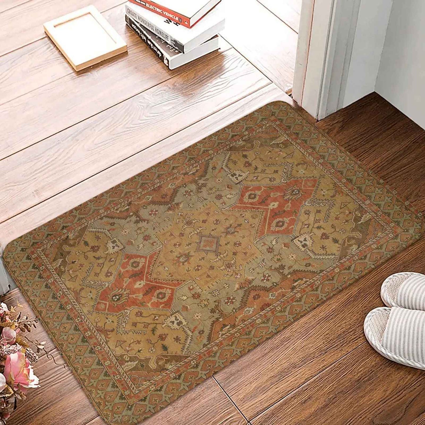 Moroccan Ethnic Decorative Bathroom Mats Small Rugs Soft Kitchen Mats Home Living Room Carpets Entrance Door Mats