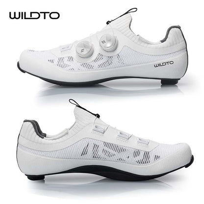 WILDTO Ultralight Cycling Shoes Men's Road Bike Shoes Hardness12 Carbon Fiber Professional Self-locking SPD Cleats Footwear