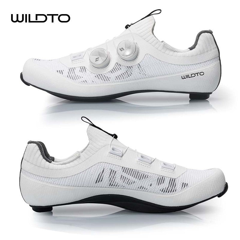 WILDTO Ultralight Cycling Shoes Men's Road Bike Shoes Hardness12 Carbon Fiber Professional Self-locking SPD Cleats Footwear