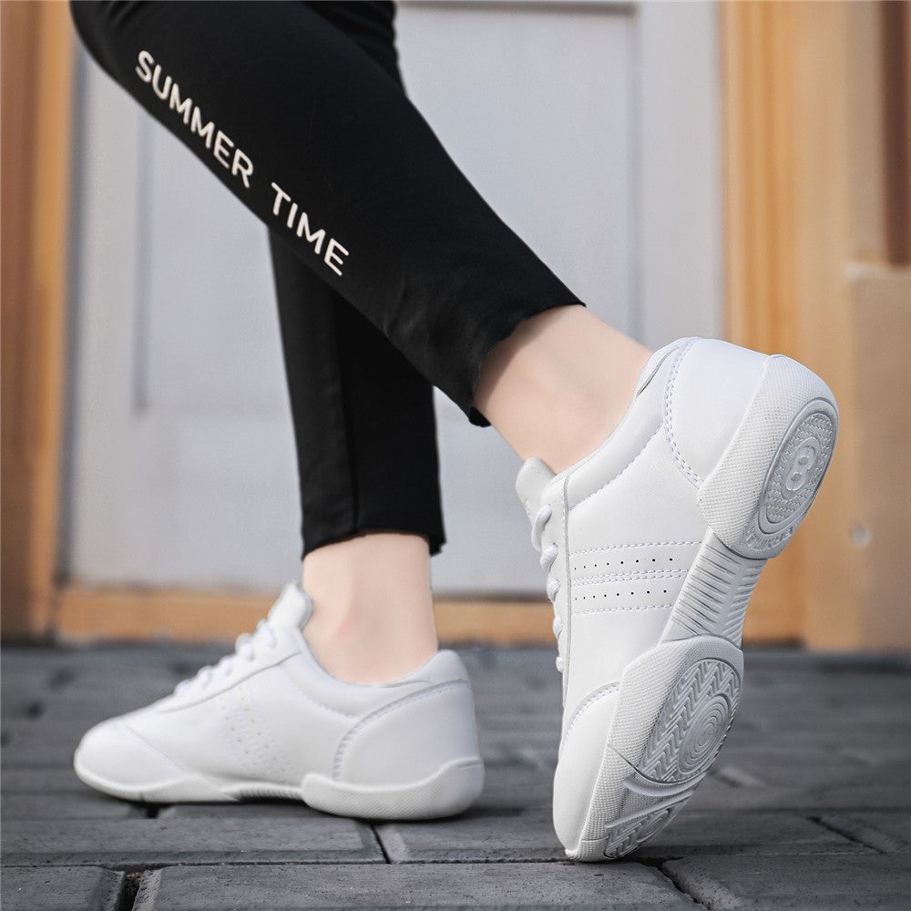 BAXINIER Girls Cheer Shoes for Women White Cheerleading Dance Sneakers Youth Shool Walking Shoes Athletic Training Tennis
