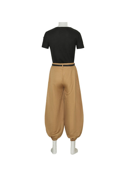Jujutsu JJK Manga Anime Fushiguro Toji Satoru Gojo Cosplay Costume Wig T-shirt Pants Rose Net Halloween Christmas stage costume