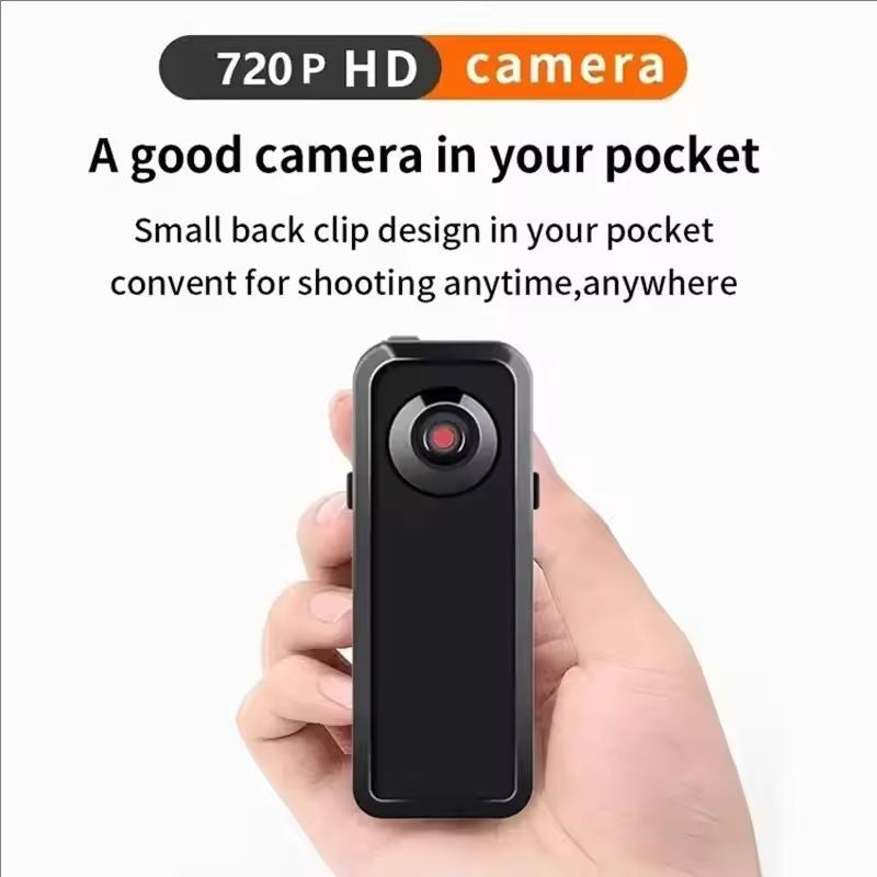 Portable Mini HD DV Camera Body Camcorder Mount Video Recorder Nanny Security Cam Sports DVR Webcam for Home Office Security