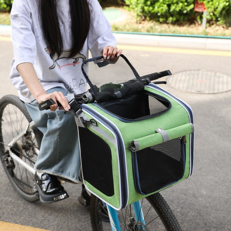 Bolsa De Gato Para Bicicleta, Bolsa De Cachorro, Bolsa Para Animais De Estimação, Mochila Portátil Para Uso Externo, Adequada Para Transportar Bicicletas E Motocicletas