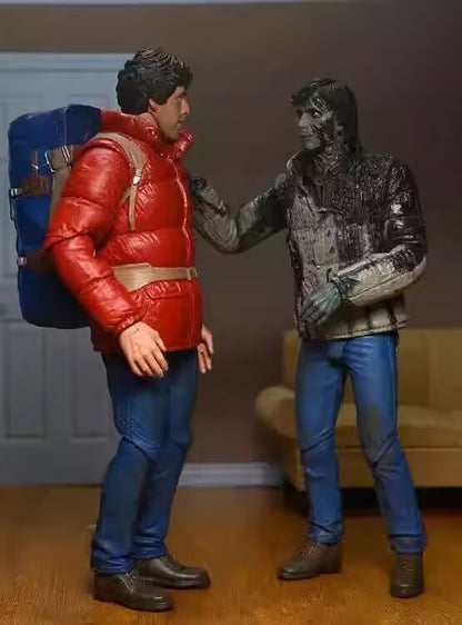 NECA Original Um Lobisomem Americano em Londres David Jack 2-pack Anime Action Figure Modelo de Brinquedo Presentes de Ano Novo e Aniversário