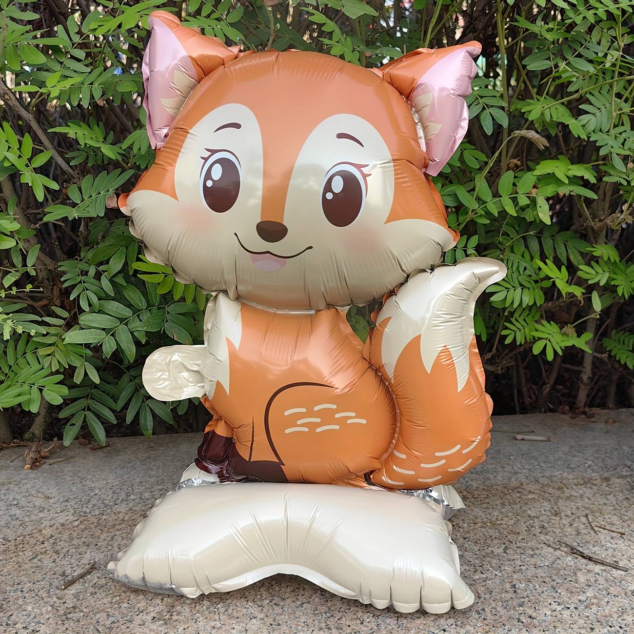 3/2PCS Jungle Animal Foil Balloons with Stand - Koala Elephant Fox for Birthday Wedding Carnival Theme Decorations