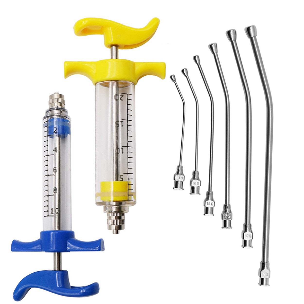 1 Conjunto de Kit de Seringa para Alimentação de Pássaros 10ml/20ml Com 6 Peças de Tubo Curvo para Alimentação de Papagaio Pombo e Pássaros de Estimação