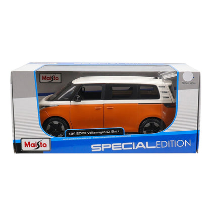 Maisto 1:24 Volkswagen ID.Buzz 2023 Modelo de carro de precisão fundido altamente detalhado Presente de coleção de modelo