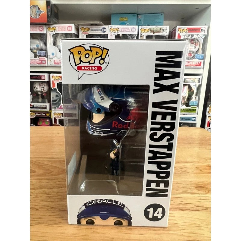 Funko Pop Verstappen Boneco de Ação Oficial Genuíno Modelo Red Bull Racing Team 14 Escultura de Vinil Bonecos Presentes Colecionáveis de Fãs