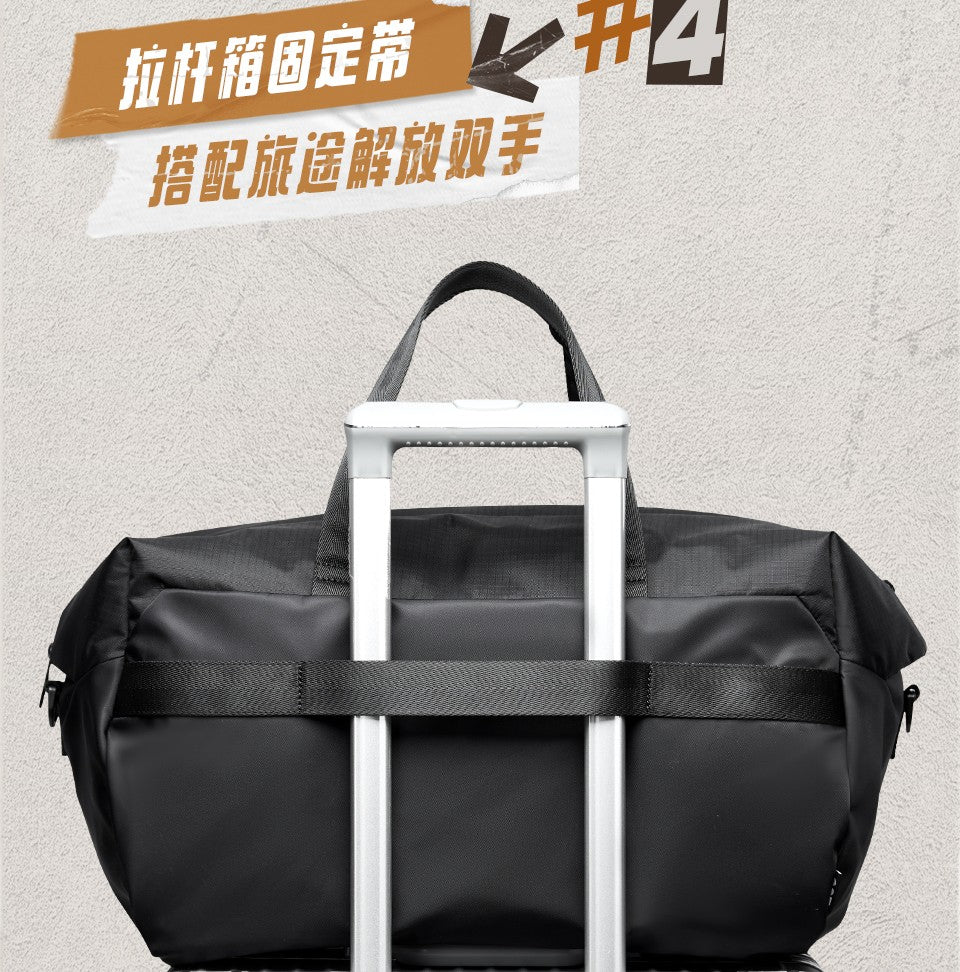 LEE Business Fitness Travel Bag Large-Capacity Shoulder Bag Men Women Duffle Bag Waterproof Oxford Leisure Traveling Sports Use