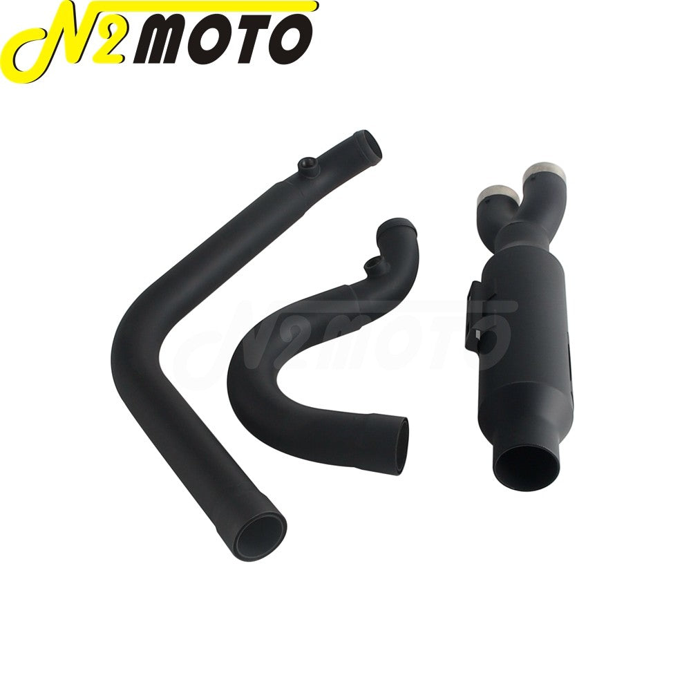 Motorcycle 2-into-1 Exhaust Muffler System For Harley Touring Electra Glide FLHTI FLHTK FLHTPI FLHTKL FLHTCUI FLHTKSE 2017-2025