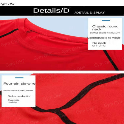 Thermal Man Underwear Set Spi/Der Compression T Shirt Leggings Yoga Sets Fitness