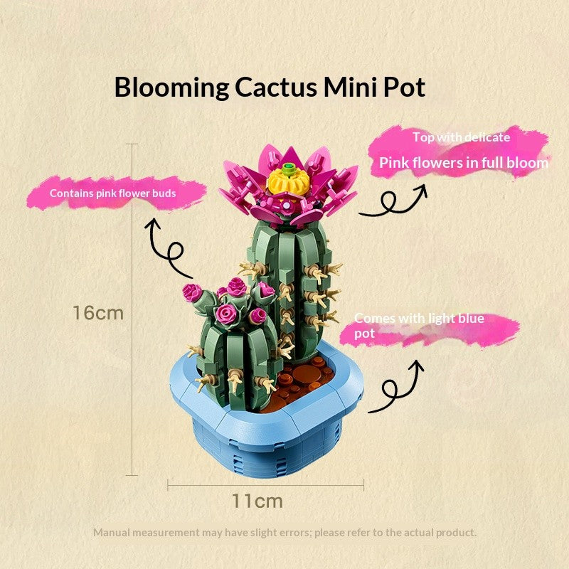 LEGO Blocos de Montar Série Plantas e Flores 11509 Cacto Florido Brinquedo de Quebra-Cabeça para Crianças Menino e Menina Presente