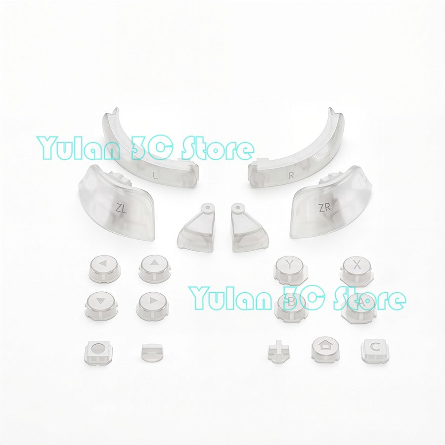 Joycon 2 Solid Color / Transparent Custom DIY Replacement Full Set Buttons for Nintendo Switch 2 Joy Con Controller Accessories
